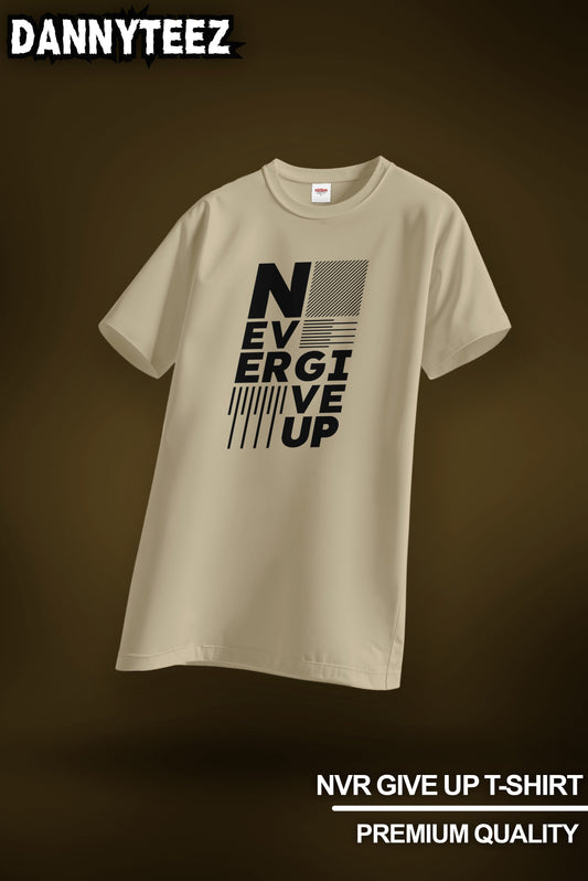 Never Give Up Regular Fit T-Shirt
