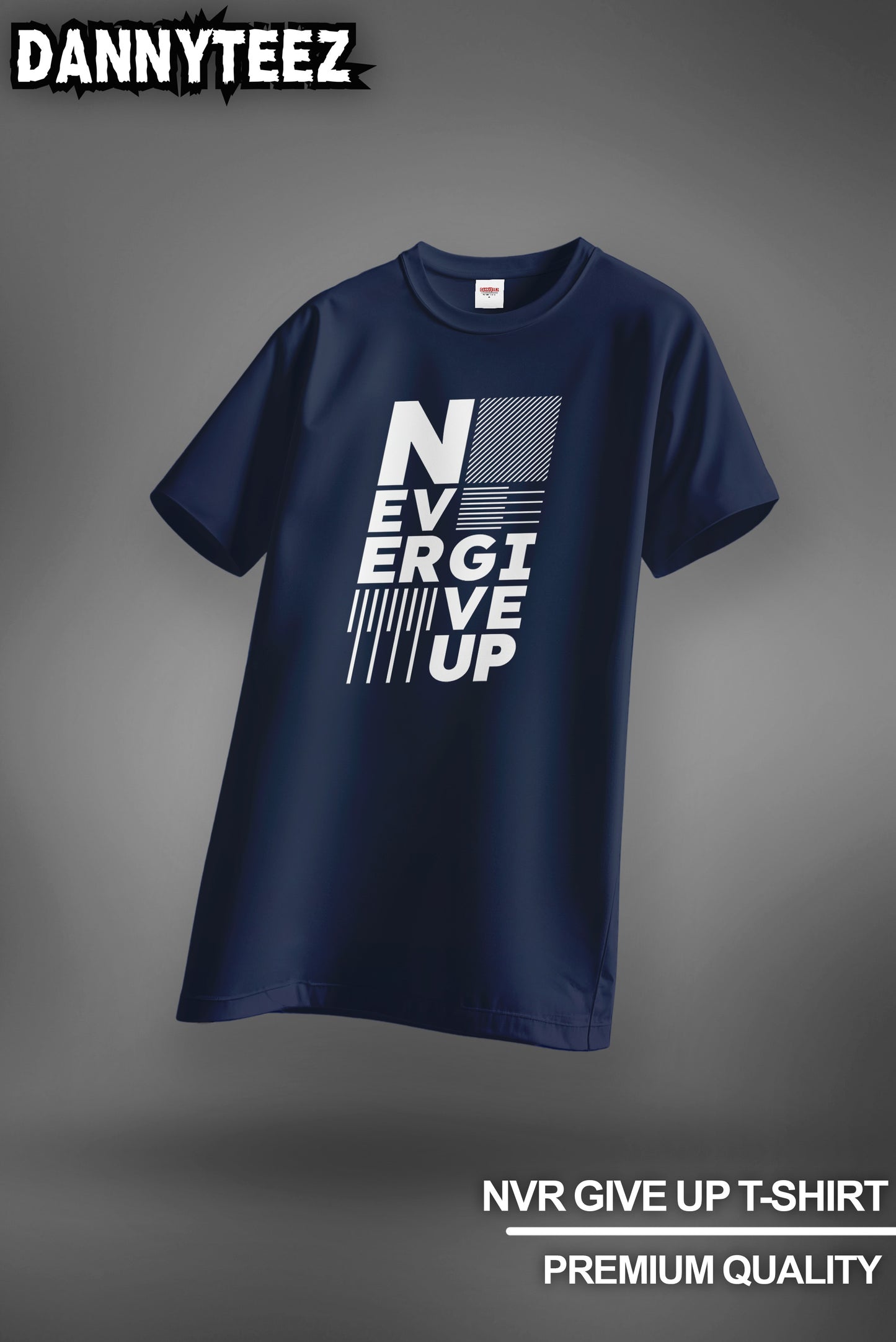 Never Give Up Regular Fit T-Shirt